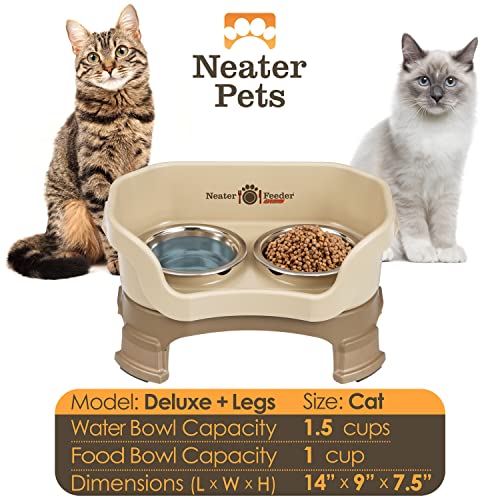 Neater Feeder Deluxe Mess (Cat + Standard Bowl / Cappuccino)