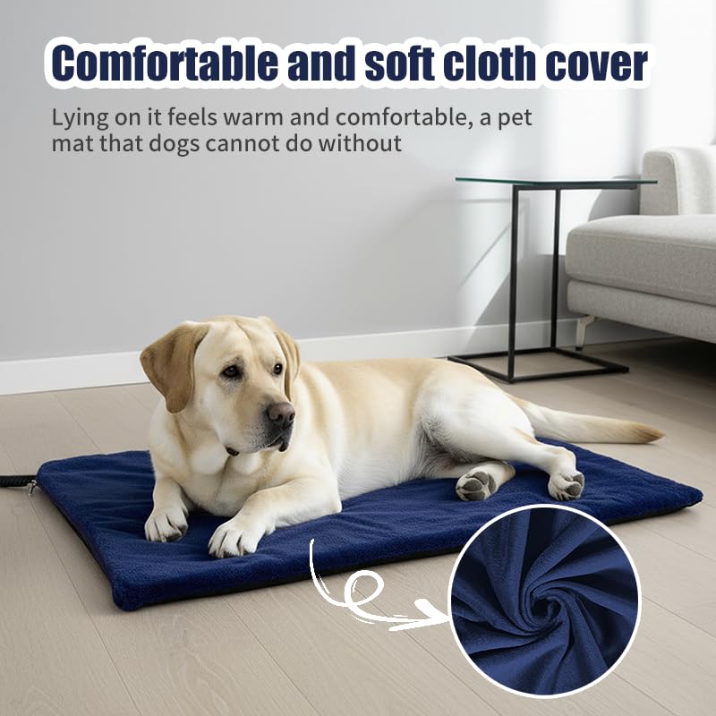70x40CM Pet Heating Pad with Chew Resistant Cord for Cat and Dog (Medium)