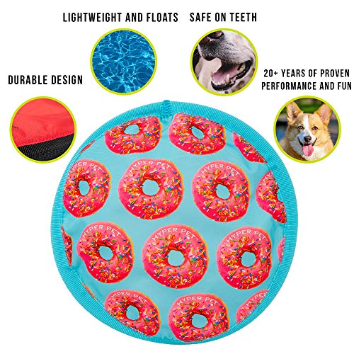 Flippy Flopper Flying Disc Soft Dog Toy (9" Pack of 1)