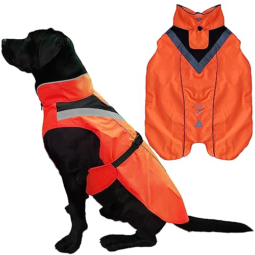 Waterproof Dog Rain Coat (Orange / X-Large)