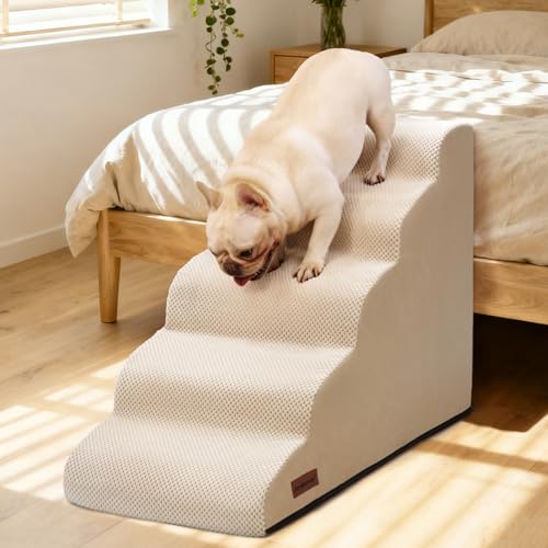 Dog Stairs for High Beds (Beige)
