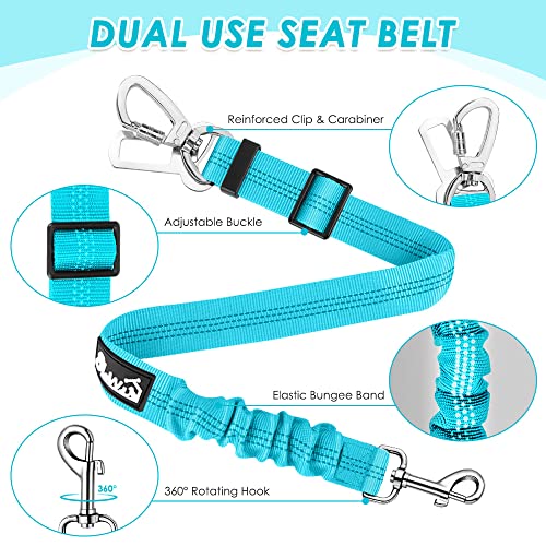 Dog Car Harness Seat Belt (Small / Light Blue)