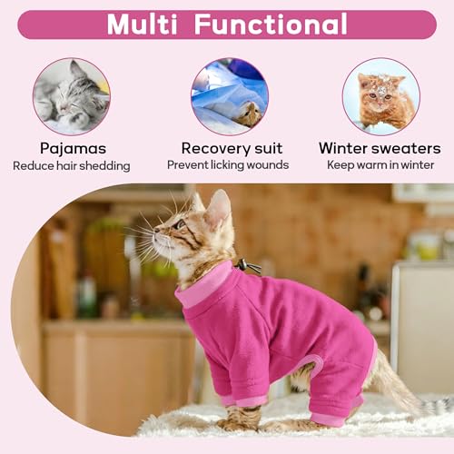 Cat Anti Licking Sweater (X-Small / Pink)