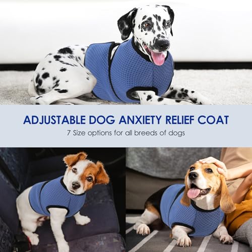 Dog Anxiety Calming Vest (Blue / XX-Large)