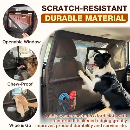 Dog Car Barriers for SUVs Trucks Cars Adjustable Dog Car Divider Pet Car Barrier for Back Seat Pet Barrier Universal