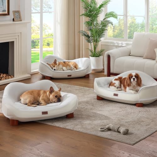 45D Orthopedic Memory Foam Dog Bed Sofa Set (Blue+Beige)
