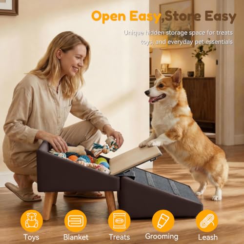 Dog Ramp for Small Dogs (Brown)