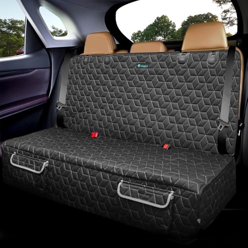 Dog Car Seat Cover (Small-52" / Bench-Black)