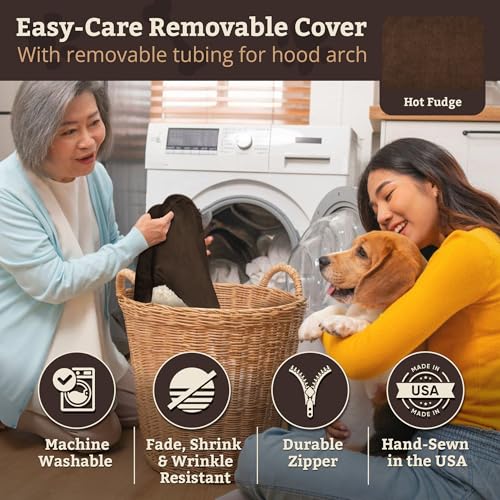Cozy Cave Dog Bed (45.0"L x 45.0"W x 8.0"Th / Hot Fudge)