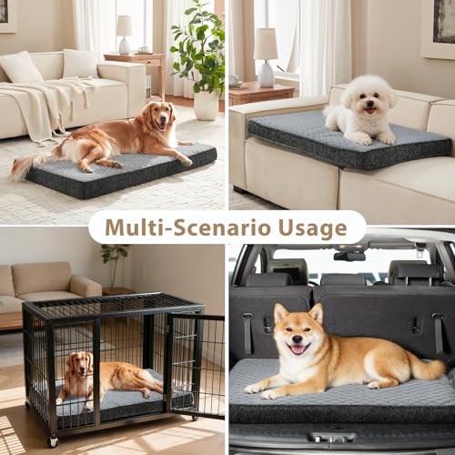 Orthopedic Dog Bed for Extra Large Dogs (XXL(47"x29") / Light Grey)