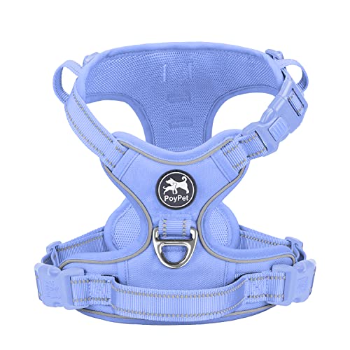 No Pull Dog Harness (L / Light Blue(Matching Trim))