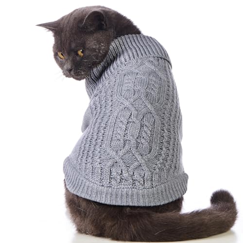 Cat Sweater Stretchy (Grey / Large)