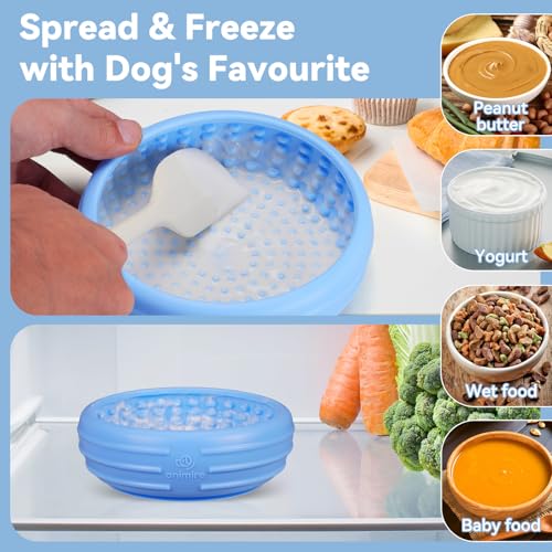 Dog Lick Bowl (L / Baby blue)