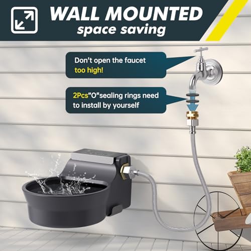 67OZ Automatic Water Dispenser for Dogs Patented Auto (LightGrey / 67 oz)