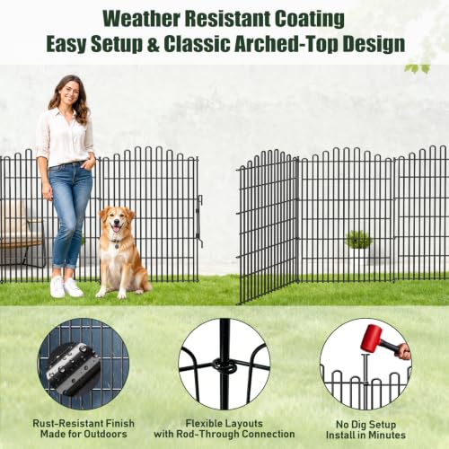 No Dig Garden Fence Panels (40 in(H) X 29 in(L))