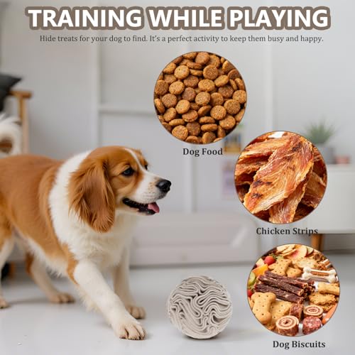 Light Brown Snuffle Ball for Dogs (Light Brown / Medium)