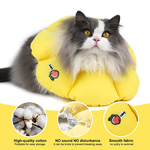 HiDREAM Cat Cone Collar (Large / Yellow flowers)