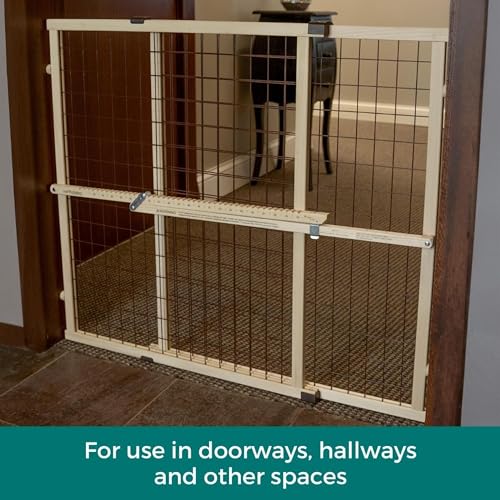 Wire Mesh Dog Gate (29.5"-50" Wide, 31" Tall)