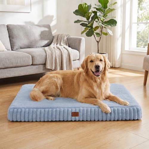 Orthopedic Dog Bed for XXL Dog (Blue / 47"x29"x4")