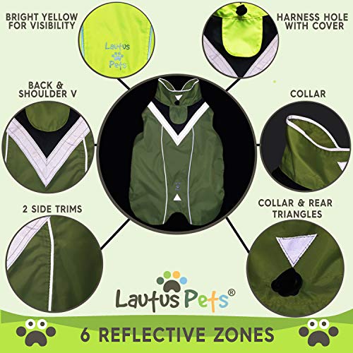 Waterproof Dog Rain Coat (Yellow / Large)