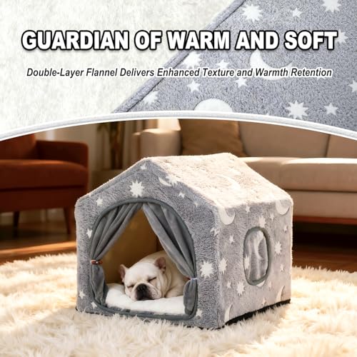 Indoor Dog House (M (18"×18"×18") / Grey)