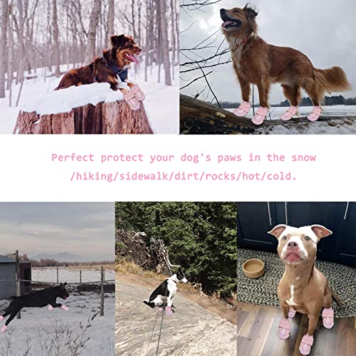 Dog Shoes for Hot Pavement (Size 8 / Pink)