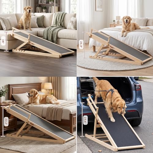 Dog Ramp for High Bed Couch (55"Lx 18.3"W x3"H)