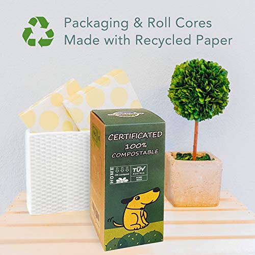 Compostable Dog Poop Bag Rolls (1 Count (Pack of 360))