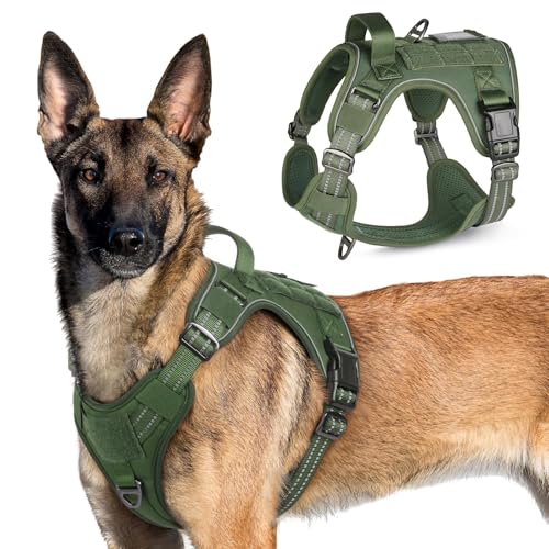Tactical Dog Harness for X (Green / X-Large)