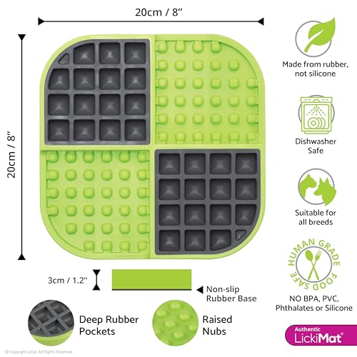 Slomo Dog Slow Feeders Lick Mat (Green)