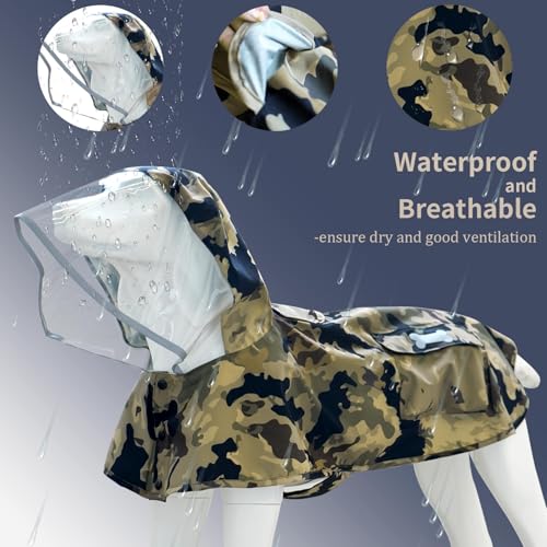 Waterproof Dog Raincoat (Camo / XX-Large)