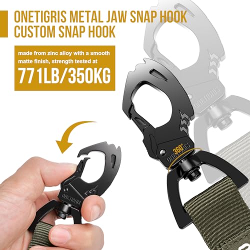 Tactical Bungee Leash with 2 Handles Quick Release (Green / 85cm-118cm/33.5in-46.5in)