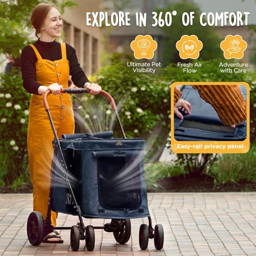 Scout Pet Stroller (Navy Blue)