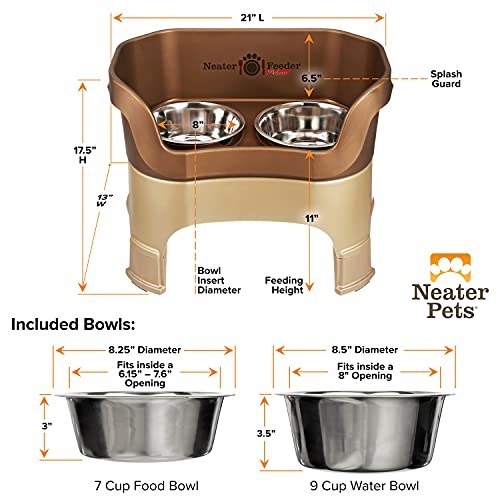 Neater Feeder Deluxe Mess (Large + Standard Bowl / Bronze)