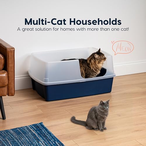 XX Large Side Entry Cat Litter Box (XXL Side Entry / Navy)