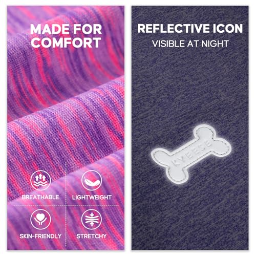 2 Pack Dog Shirts Quick Dry Soft Stretchy Pet T (Medium (7-13lbs) / 2# 2Pack (Purple+Pink))