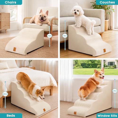 Dog Steps for High Bed (Beige / 5-Step (H22.4))
