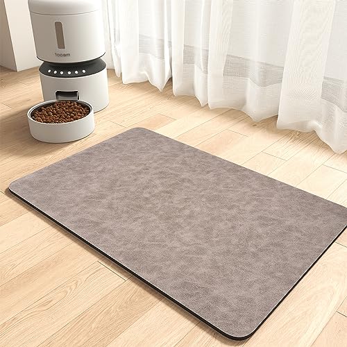 Absorbent Pet Feeding Mat (BROWN / 12"x19")