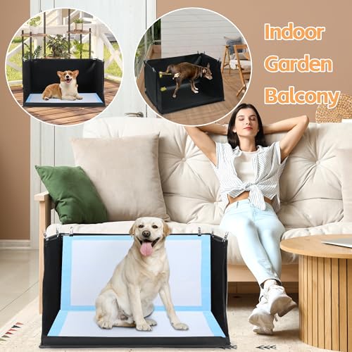 Dog Pee Pad Holder with High Walls (33.8"L x 28"W x 17.7"H)