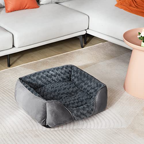 X Large Dog Bed for Large (XL(35"x 25"x 9") / Grey)