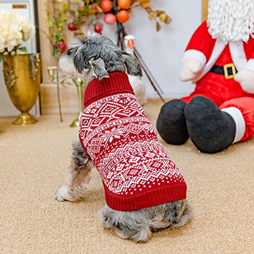 Dog Sweater Argyle (Small/Medium / Red)