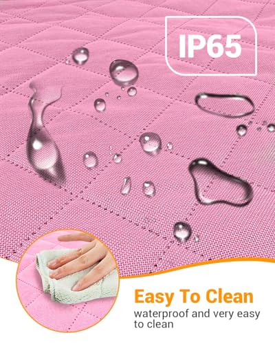Dog Car Seat Cover (Pink / Standard (53.9*57.9 ))