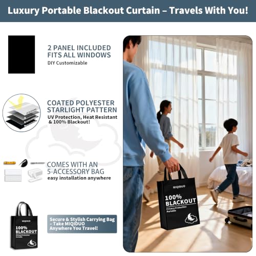 Temporary Blackout Blinds (59"W x 78"H)