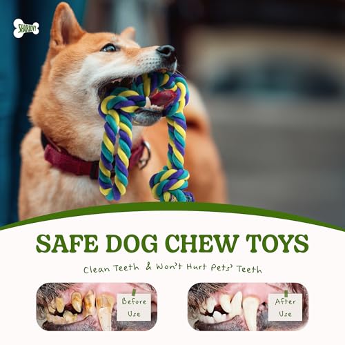 Dog Rope Toy for Medium Dogs (2 Pack-Medium / Medium)