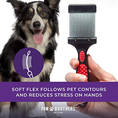 Paw Brothers Double Sided Firm Flex Slicker Brush