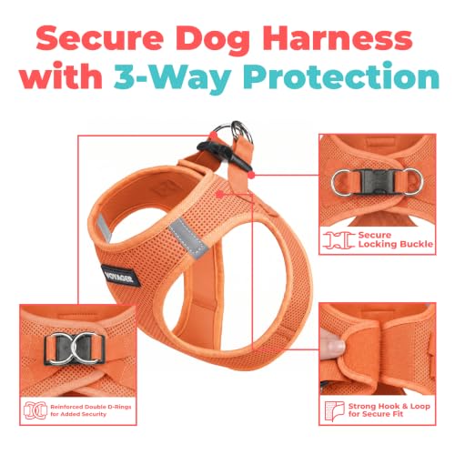 Voyager Step in Air Dog Vest Harness (Orange / L (Chest: 18 - 20.5"))