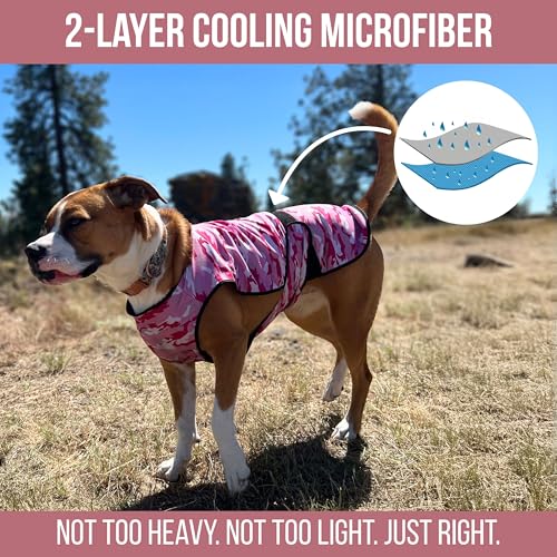 Dog Cooling Vest (Pink Camo / Large (Pack of 1))