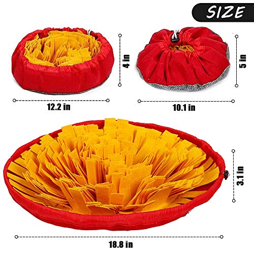 Pet Snuffle Mat for Dogs (yellow)