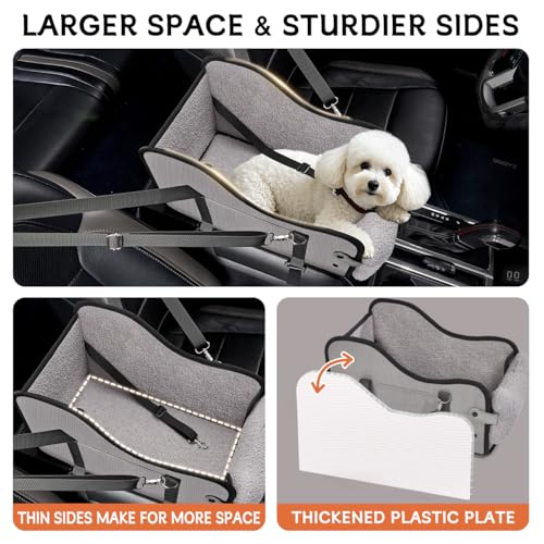 Center Console Dog Car Seat for Small Dogs