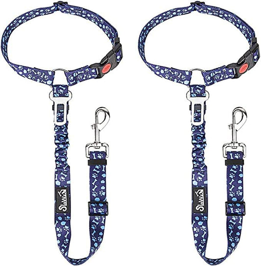 Dog Seat Belt for Car (B.Blue Paw)